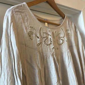 EUC Lace Boho Tunic Top